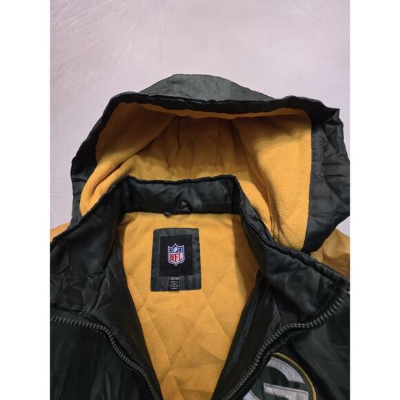 Green Bay Packers Men's Heavyweight NFL Size 2XL Puffer Jacket - Picture 7 of 8